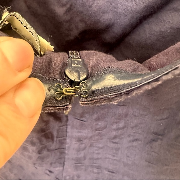 J.Crew Strapless Textured Cotton Dress – Size 2 – Lined & Boned Bodice - Picture 7 of 9